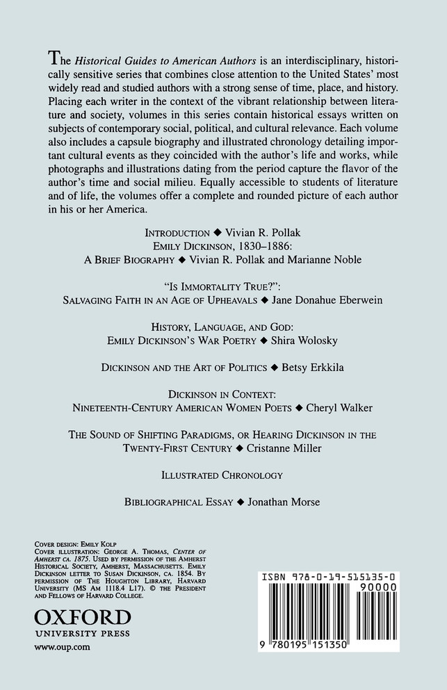 A Historical Guide to Emily Dickinson