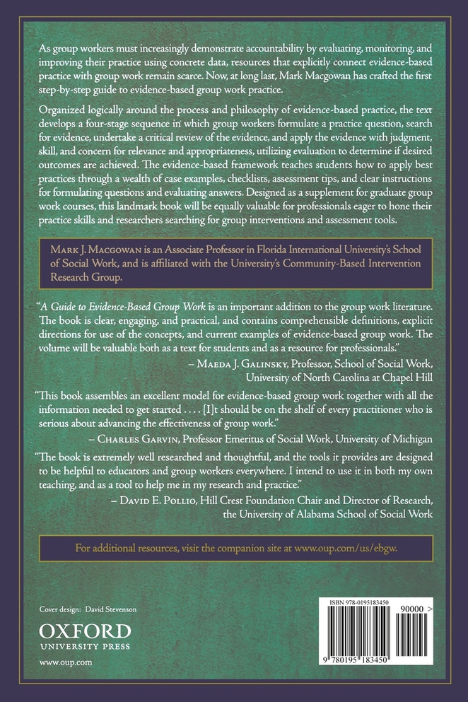 A Guide to Evidence-Based Group Work
