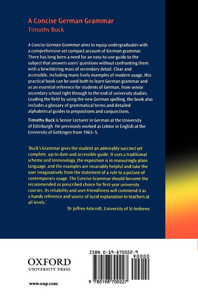 A Concise German Grammar