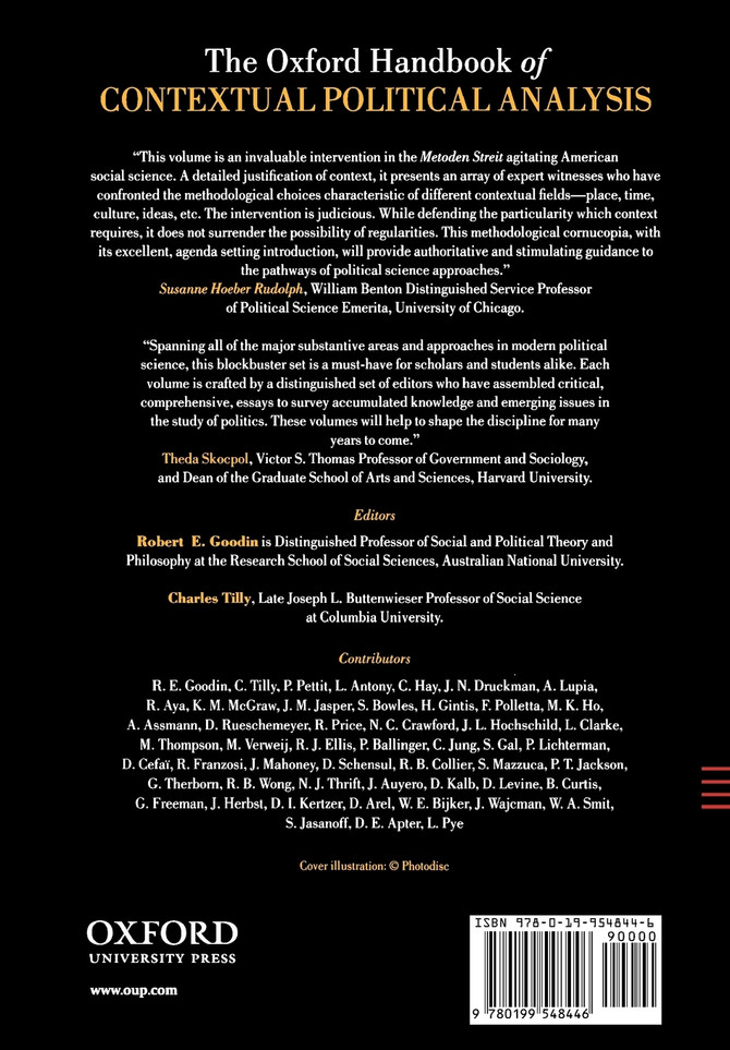 The Oxford Handbook of Contextual Political Analysis