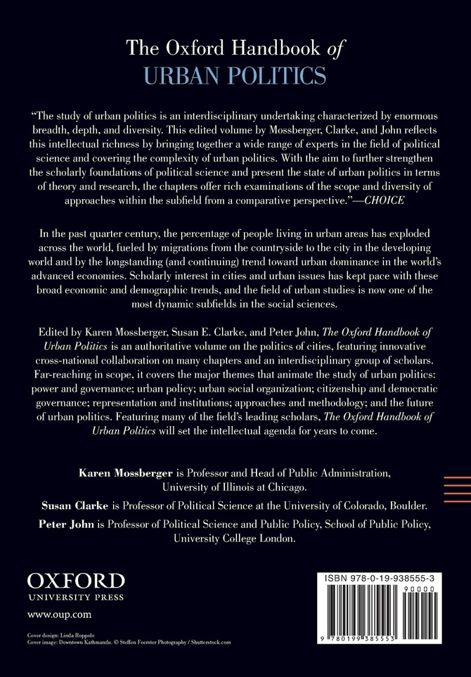 The Oxford Handbook of Urban Politics