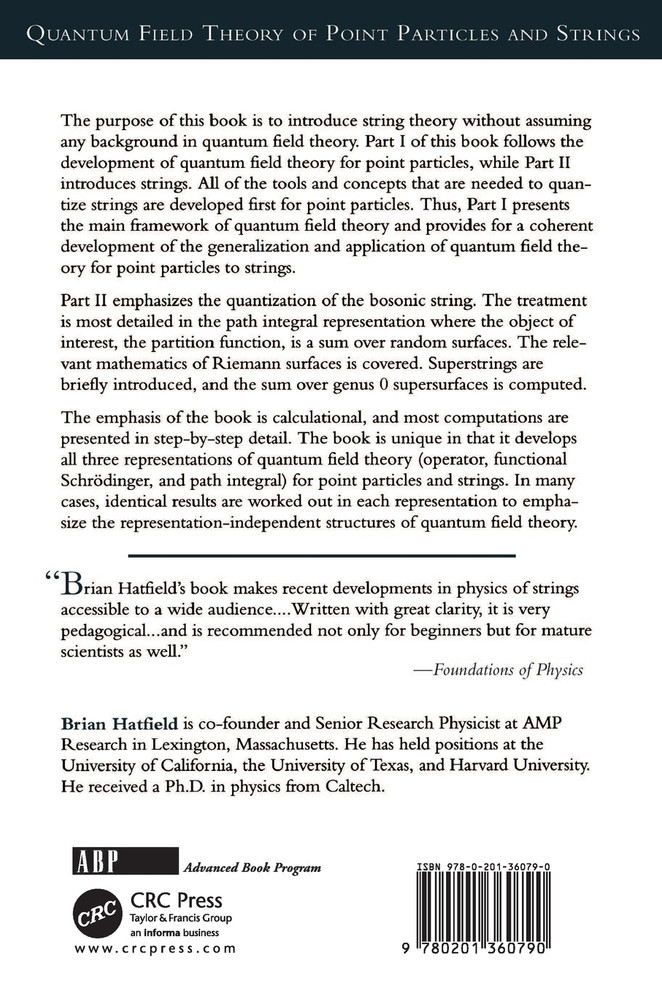 Quantum Field Theory Of Point Particles And Strings