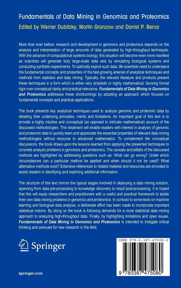 Fundamentals of Data Mining in Genomics and Proteomics