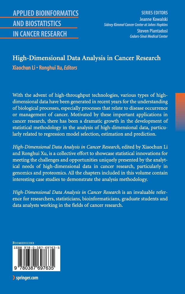 High-Dimensional Data Analysis in Cancer Research