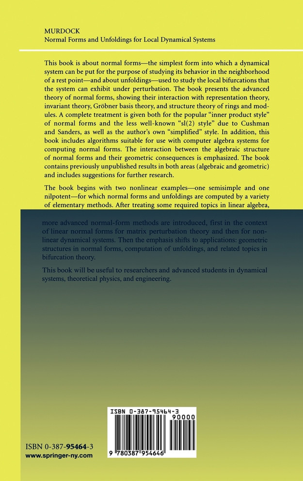Normal Forms and Unfoldings for Local Dynamical Systems