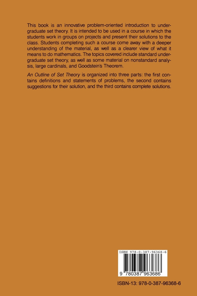 An Outline of Set Theory