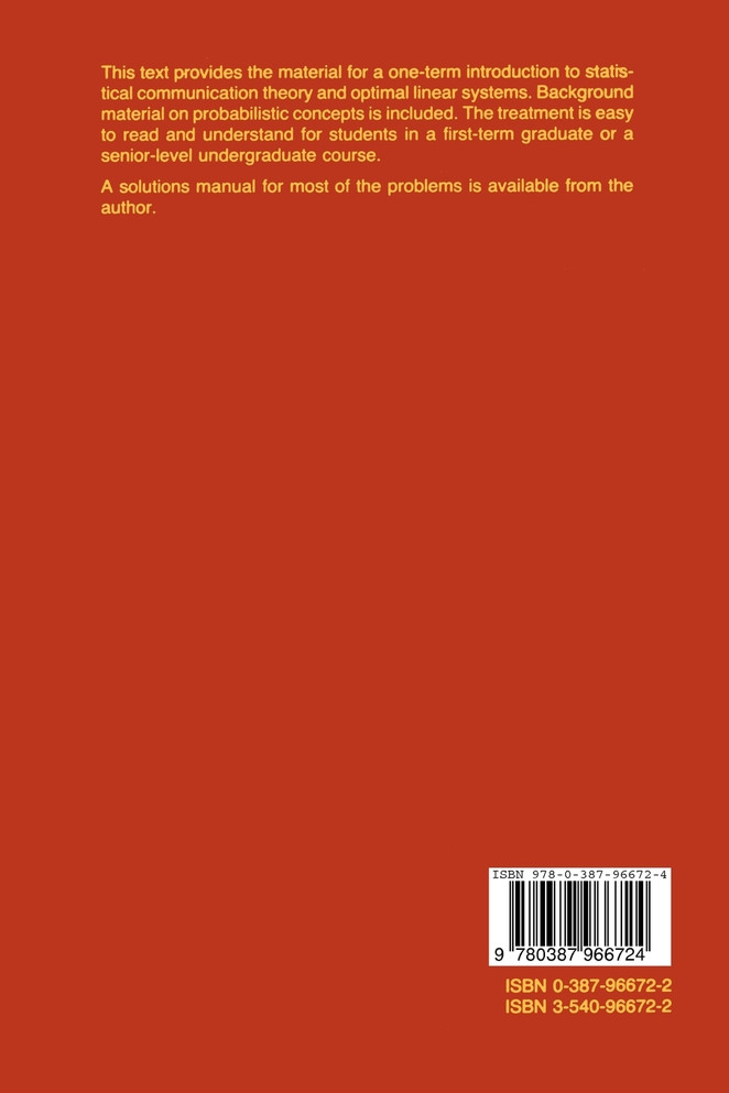 An Introduction to Communication Theory and Systems