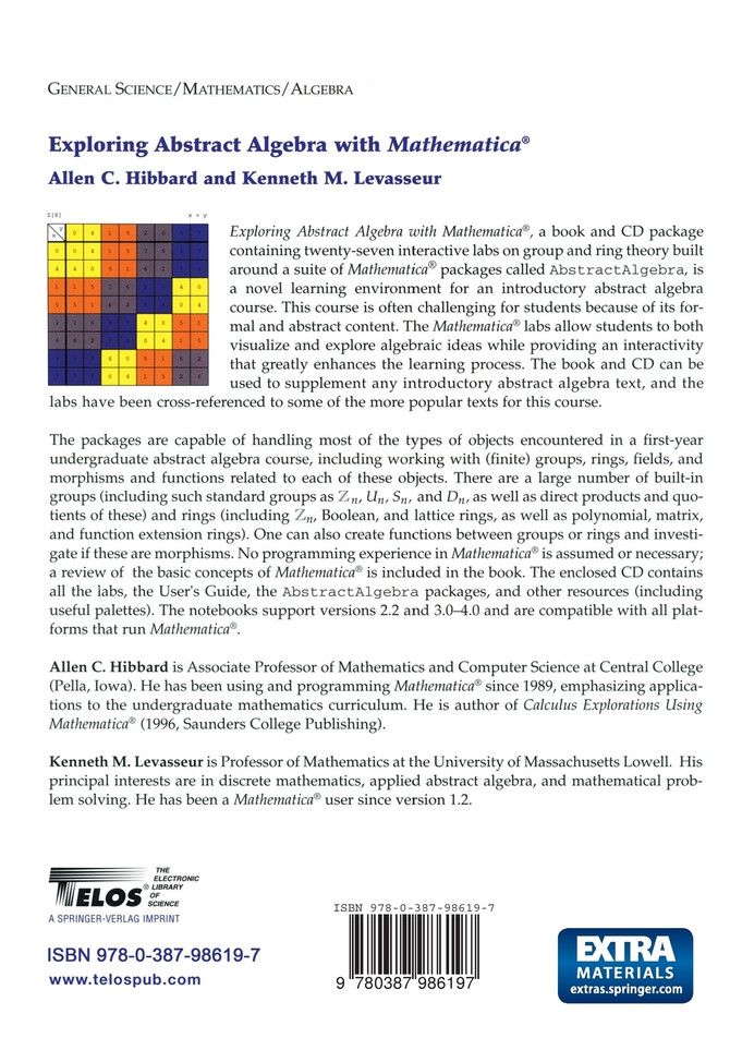 Exploring Abstract Algebra With Mathematica®