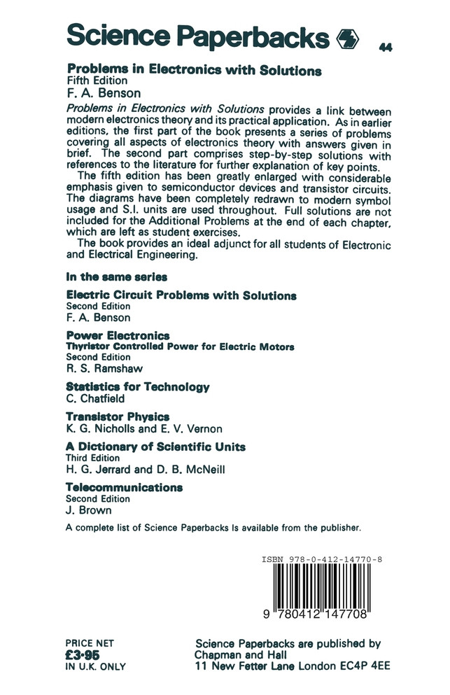 Problems in Electronics with Solutions