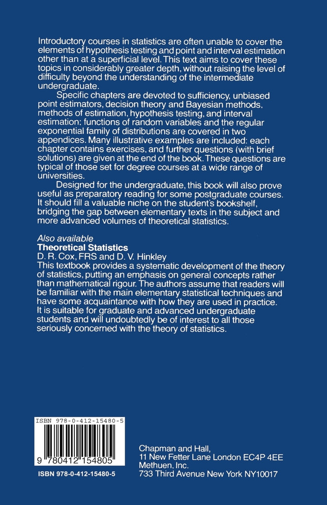 Intermediate Mathematical Statistics