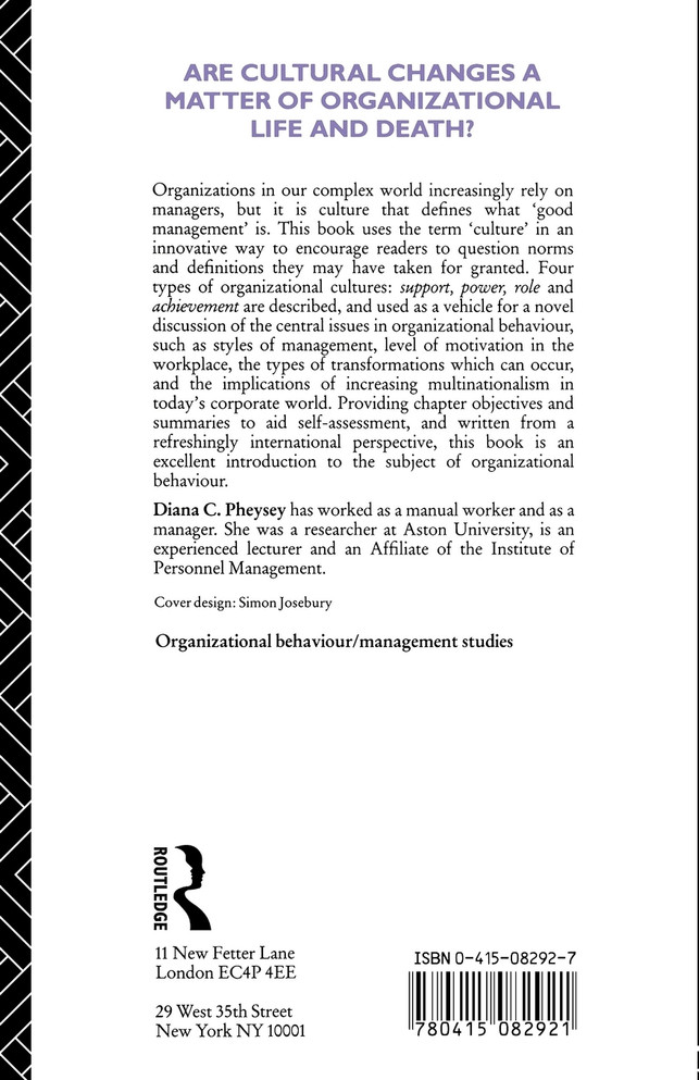 Organizational Cultures