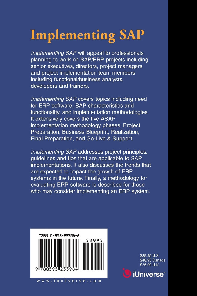 Implementing SAP with an ASAP Methodology Focus