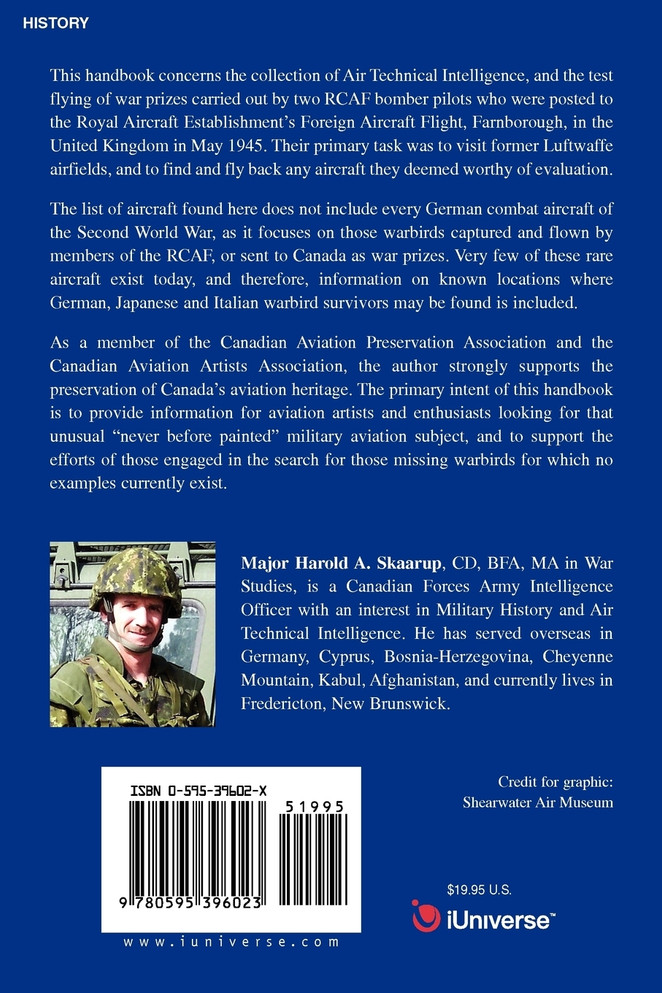 RCAF War Prize Flights, German and Japanese Warbird Survivors