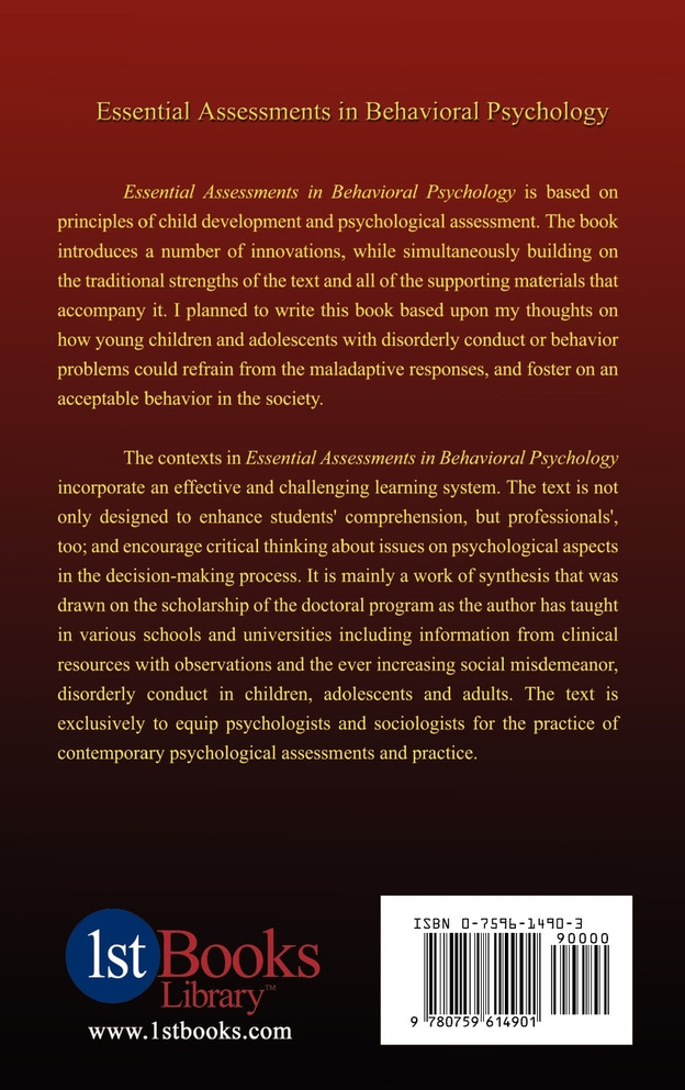 Essential Assessments In Behavioral Psychology