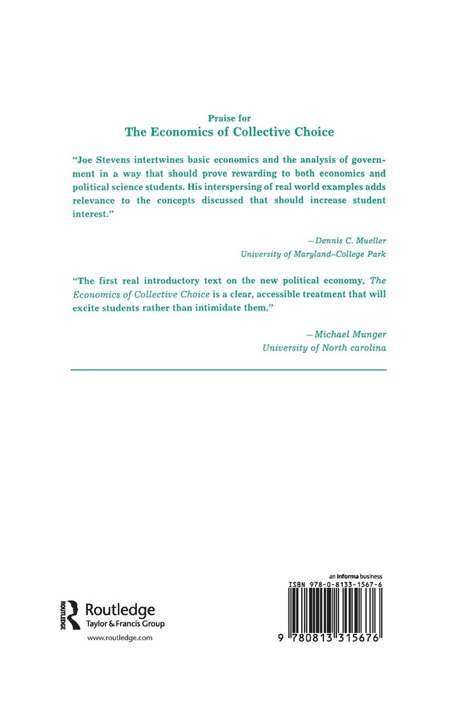 The Economics Of Collective Choice