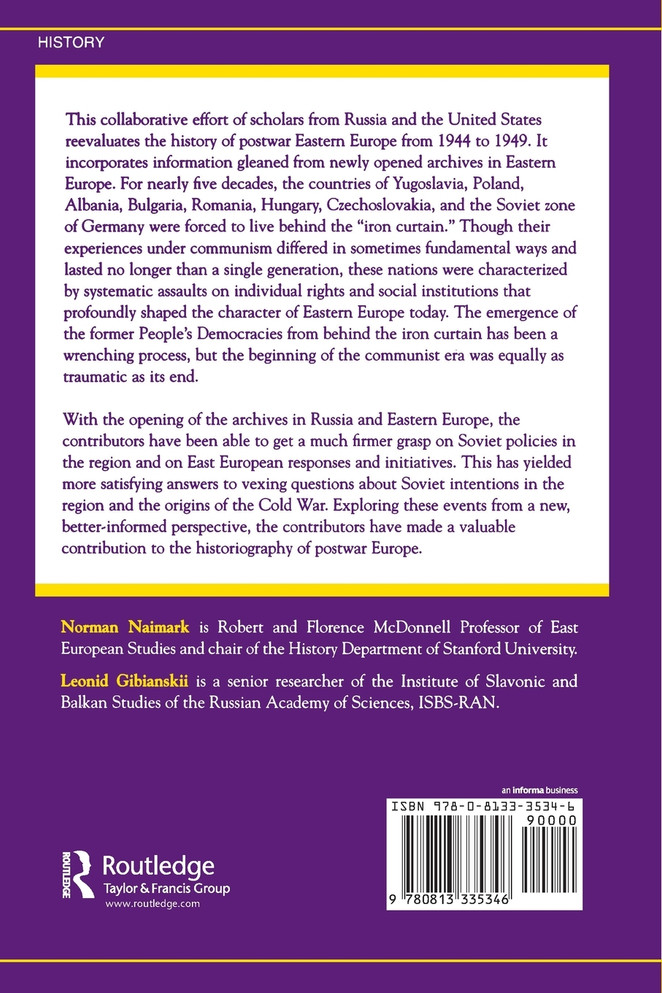 The Establishment Of Communist Regimes In Eastern Europe, 1944-1949