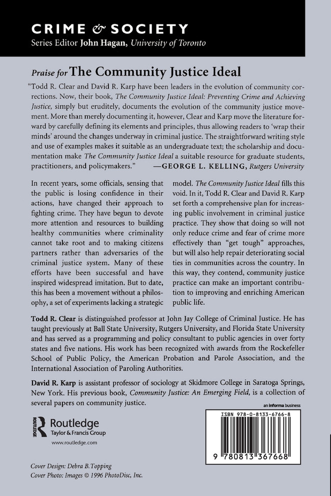 The Community Justice Ideal