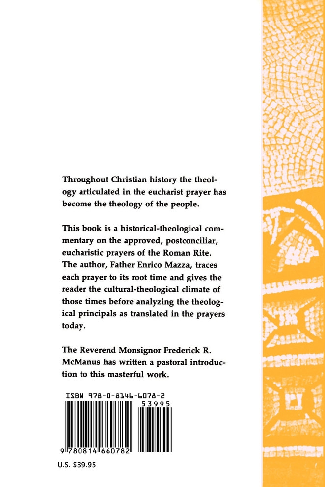 The Eucharistic Prayers of the Roman Rite