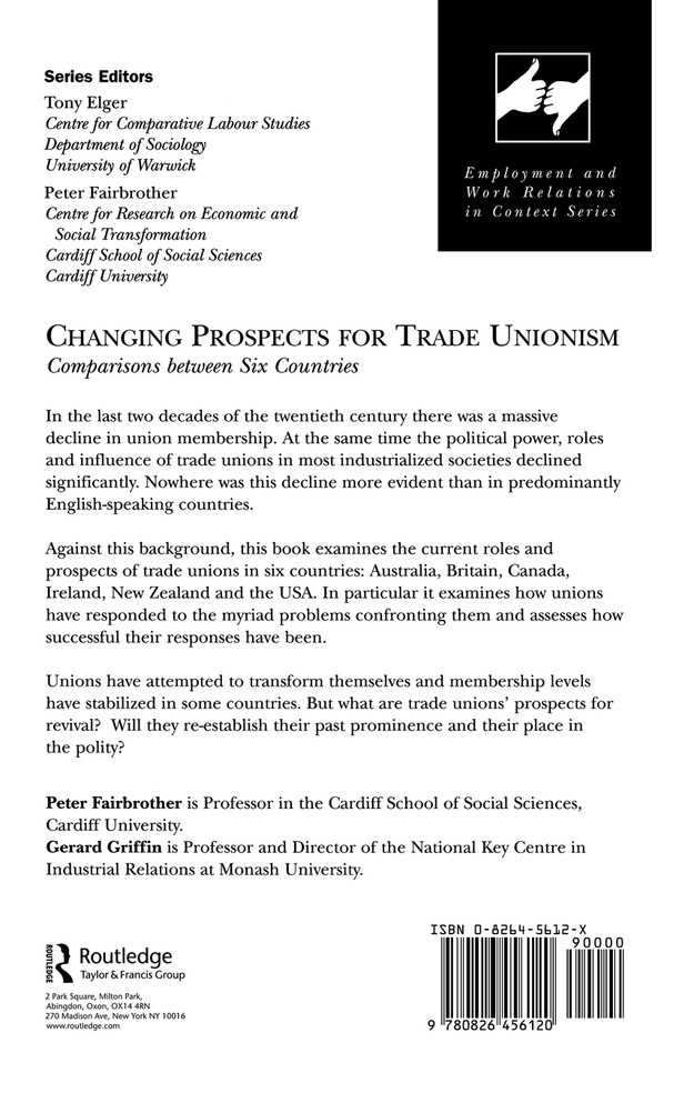 Changing Prospects for Trade Unionism