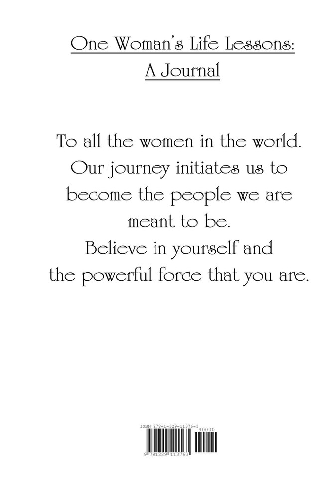 One Woman's Life Lessons