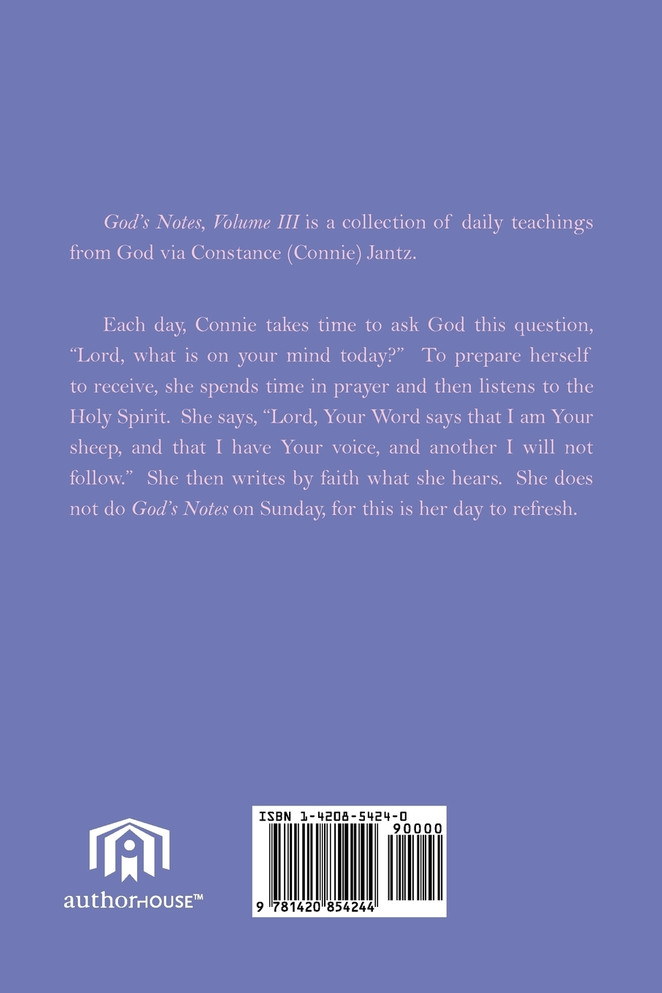 God's Notes, Volume III