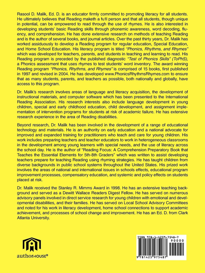 Phonics Rhythms  and  Rhymes K