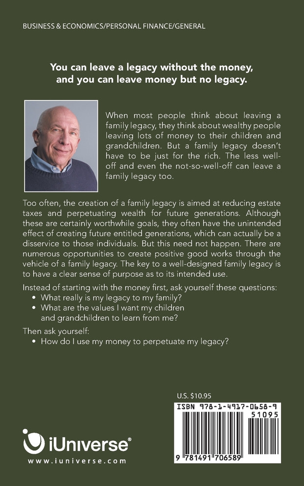 Family Money, Family Values, and Your Family Legacy.