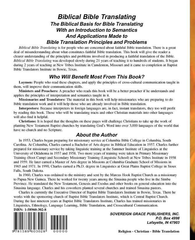 Biblical Bible Translating