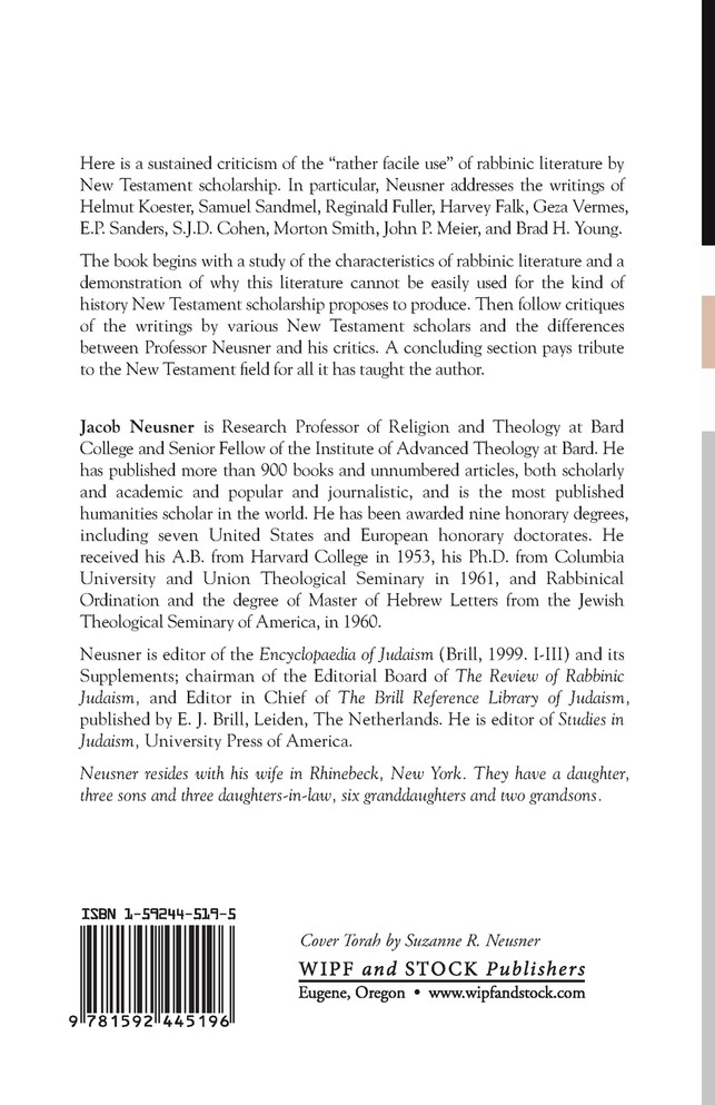 Rabbinic Literature and the New Testament