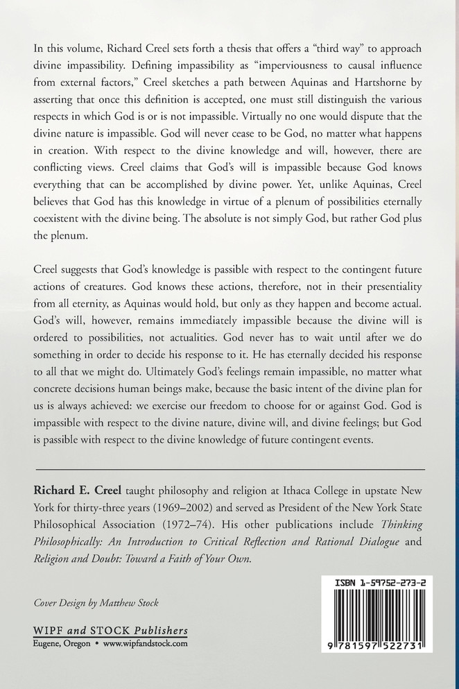 Divine Impassibility