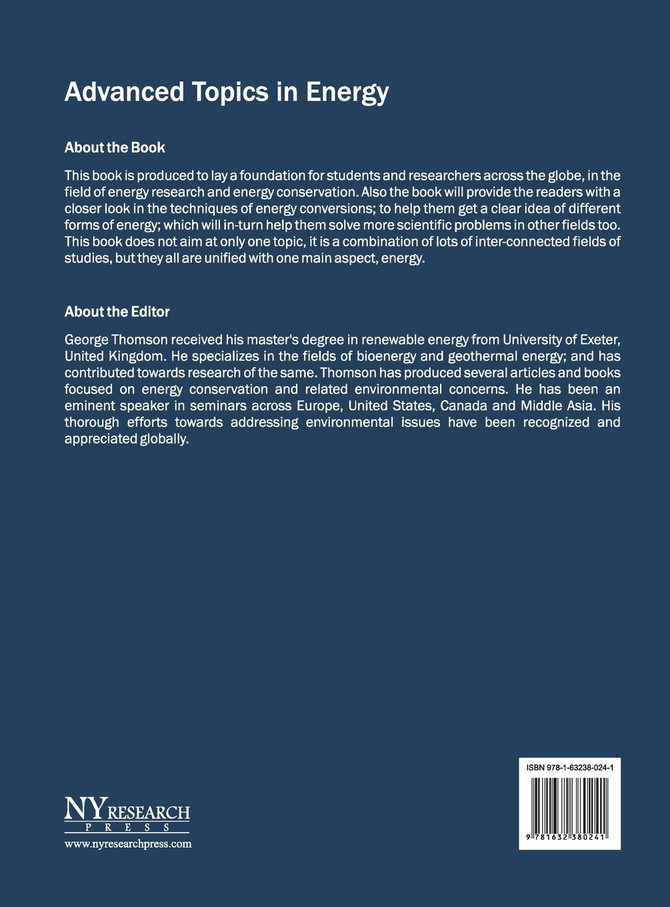 Advanced Topics in Energy