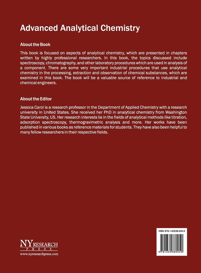 Advanced Analytical Chemistry