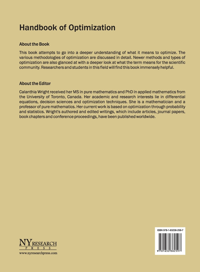 Handbook of Optimization