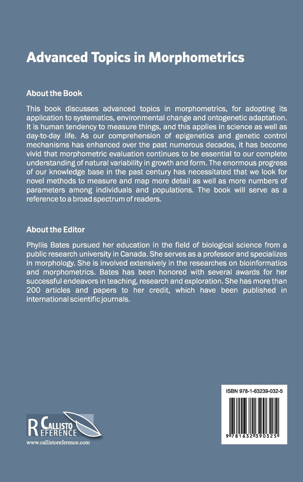 Advanced Topics in Morphometrics