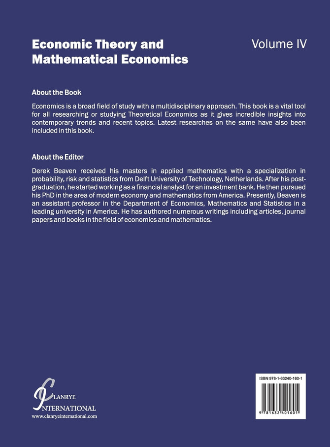 Economic Theory and Mathematical Economics