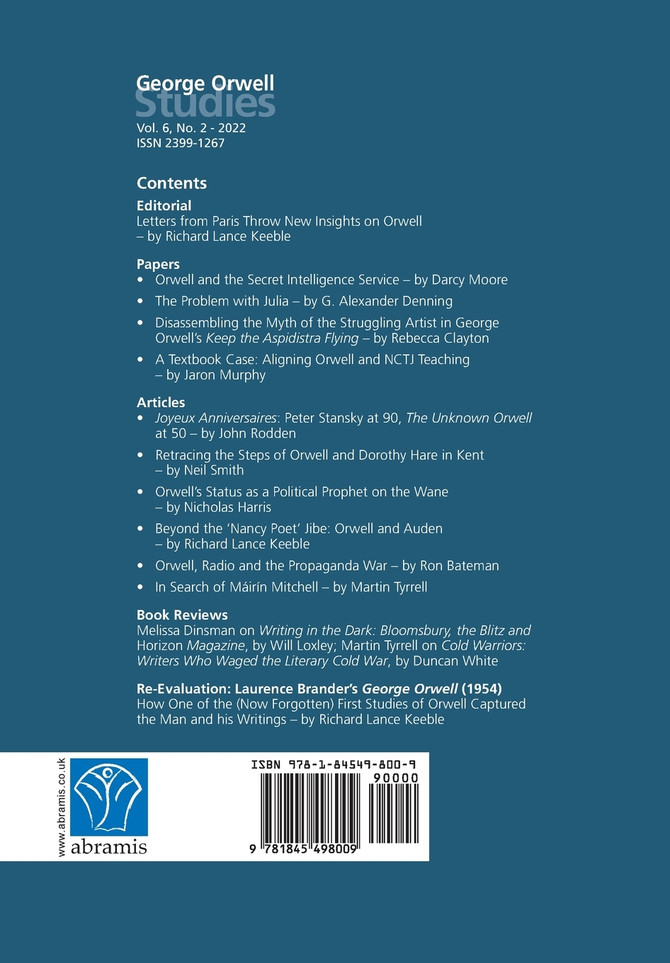 George Orwell Studies Vol.6 No.2
