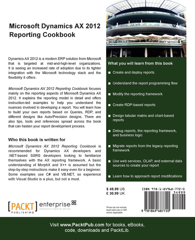 Microsoft Dynamics Ax 2012 Reporting Cookbook