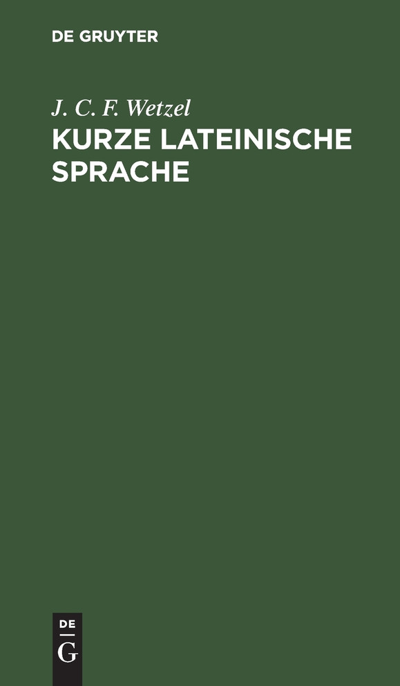 Kurze lateinische Sprache