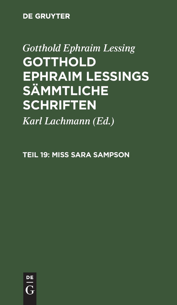 Miss Sara Sampson