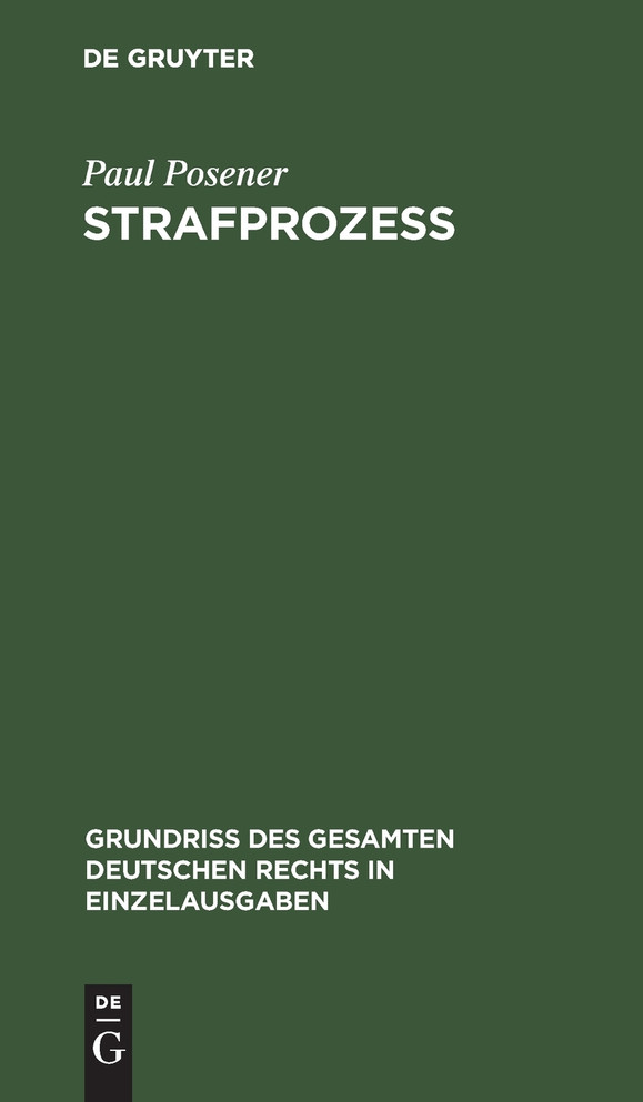 Strafprozeß