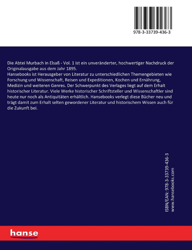 Die Abtei Murbach in Elsaß