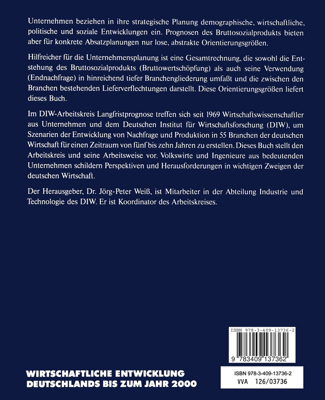 Wirtschaftliche Entwicklung Deutschlands bis zum Jahr 2000