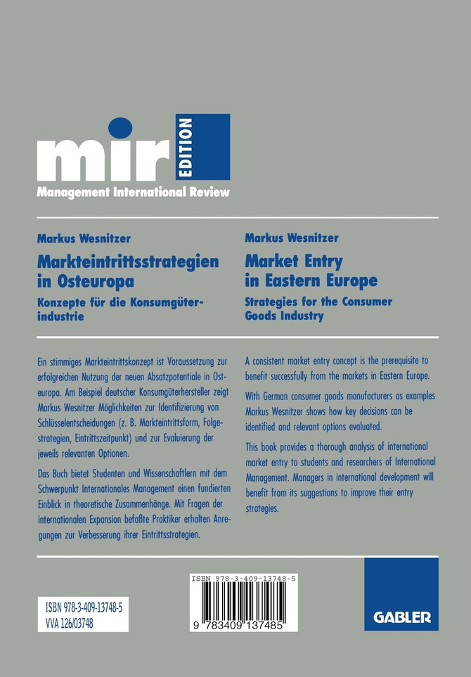 Markteintrittsstrategien in Osteuropa