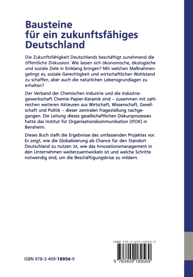 Bausteine für ein zukunftsfähiges Deutschland
