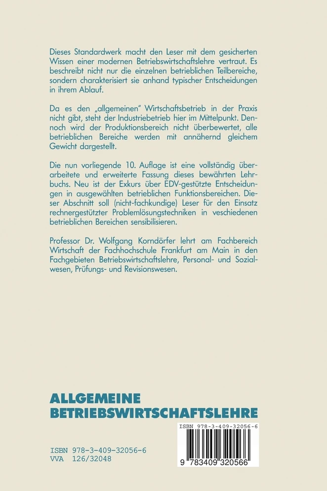 Allgemeine Betriebswirtschaftslehre
