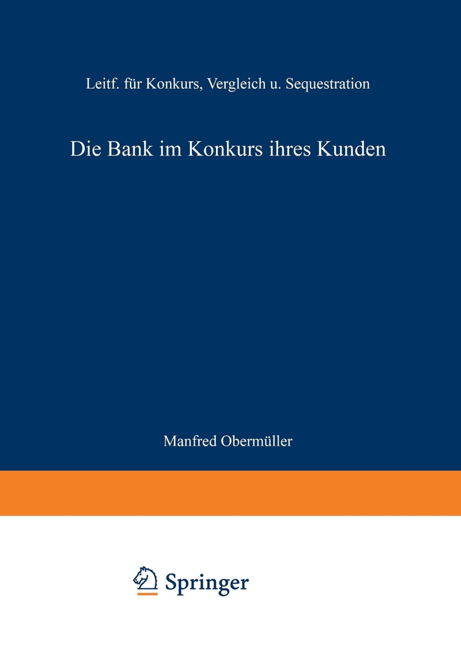 Die Bank im Konkurs ihres Kunden