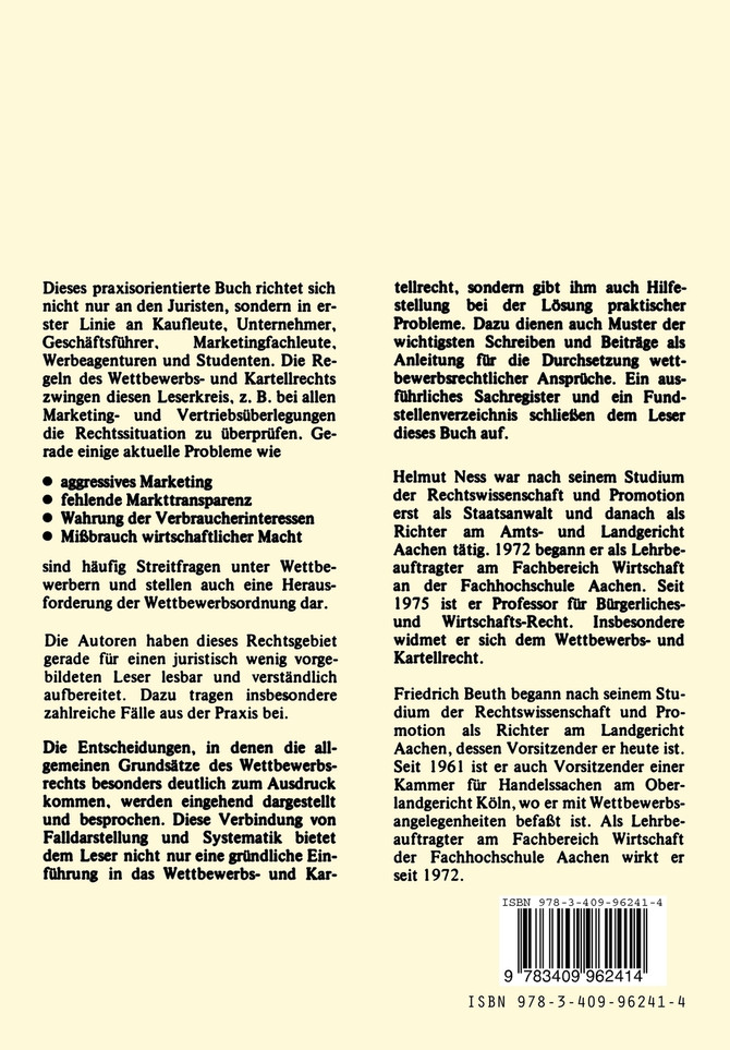 Wettbewerbs- und Kartellrecht