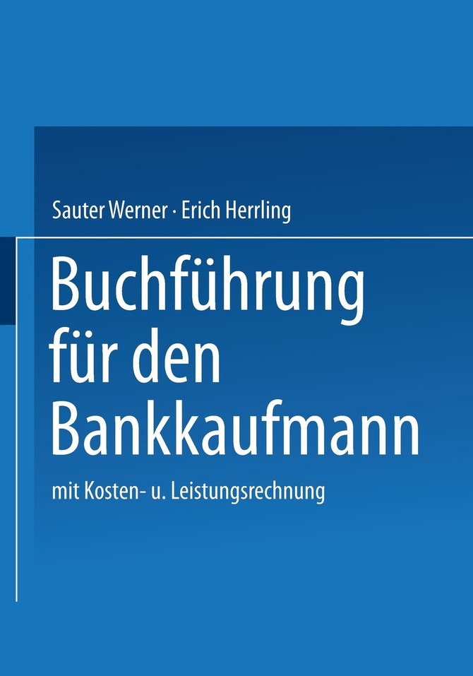 Buchführung für den Bankkaufmann