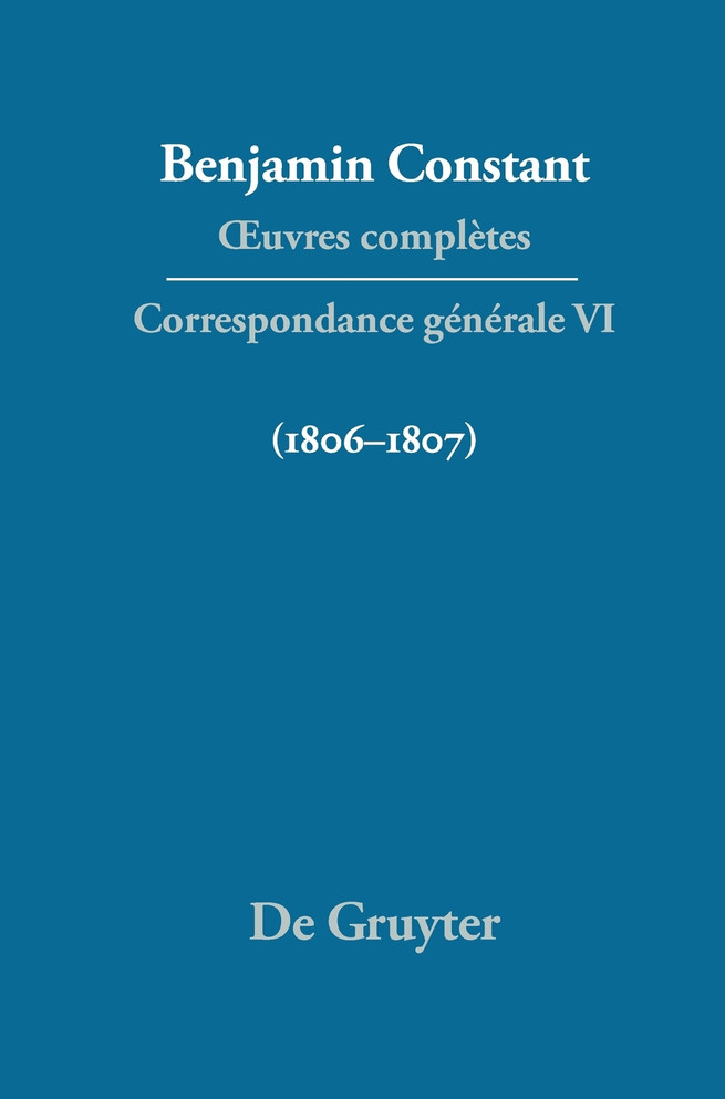 Correspondance générale 1806-1807