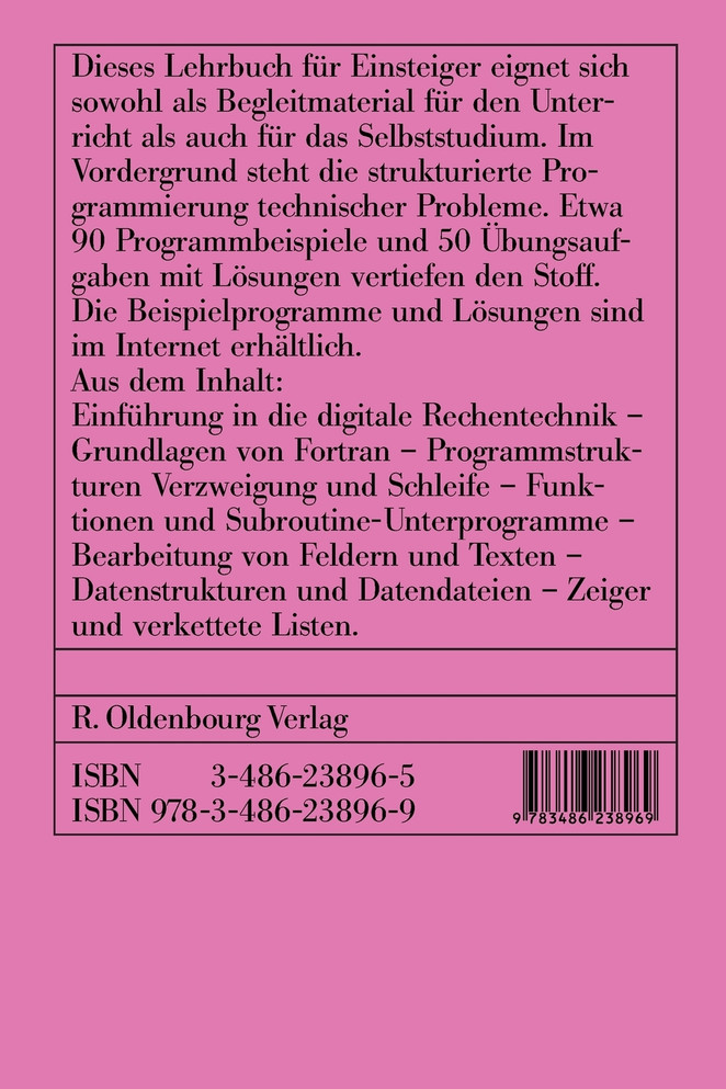 Fortran 90 Kurs - technisch orientiert
